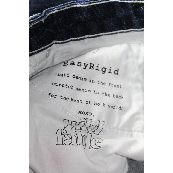 Wild Fable High Rise Straight Carpenter Coffin Dark Denim Jeans Whimsy Goth 12 - Picture 11 of 11
